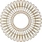 Ekena Millwork Cornelius Wood Fretwork Pierced Ceiling Medallion, Hickory, 34"OD x 12 5/8"ID x 1/4"T CMWP34X0250CRHI - alternate 5